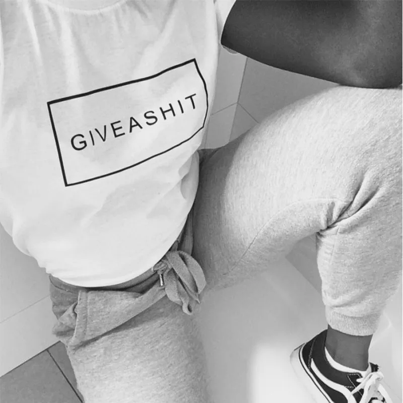 

2019 New Harajuku Letter Printing Summer Tops Fashion Casual Tees For Women Friends TV Show Shirt Gift T shirt S-XXL