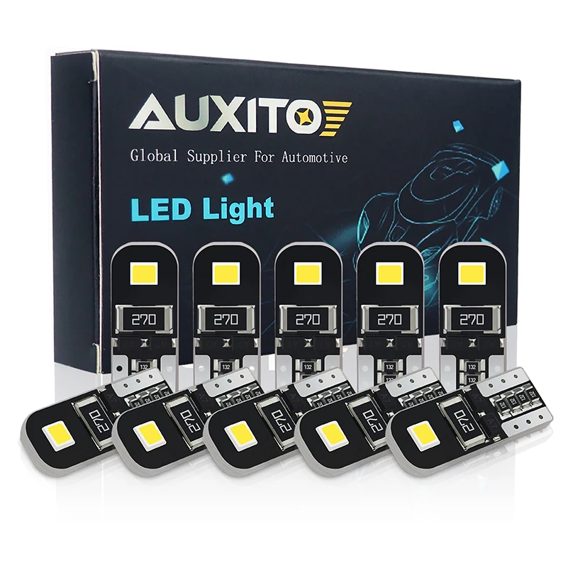 Светодиодная лампа AUXITO W5W T10 Canbus для Ford Focus 2 3 Fiesta MK2 MK3 Mondeo MK4 Fusion Ranger верхнее