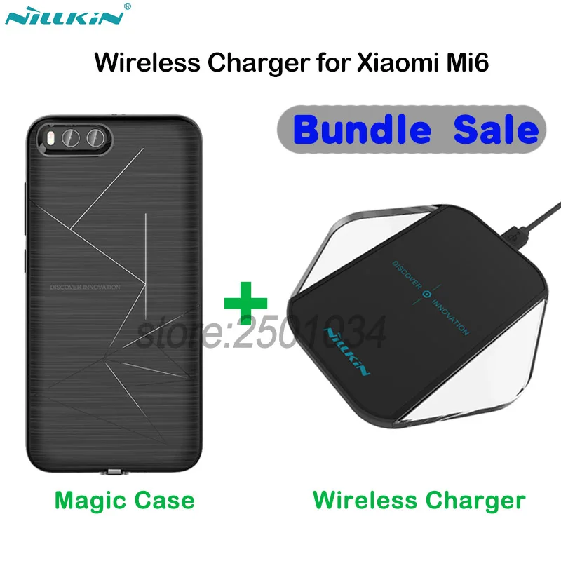 Original NILLKIN Phone Wireless Charger Charging Pad Wireless Charging Receiver Case For Xiaomi Mi6 Mi 6