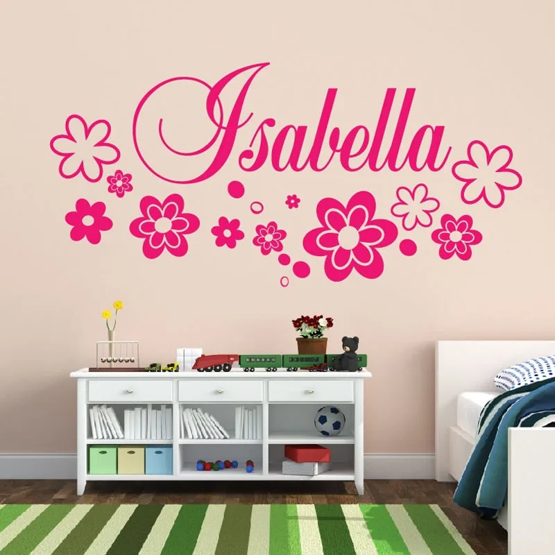 Flowers Wall Stickers Kids Bedroom DIY Home Decor Stickers Vinyl Art