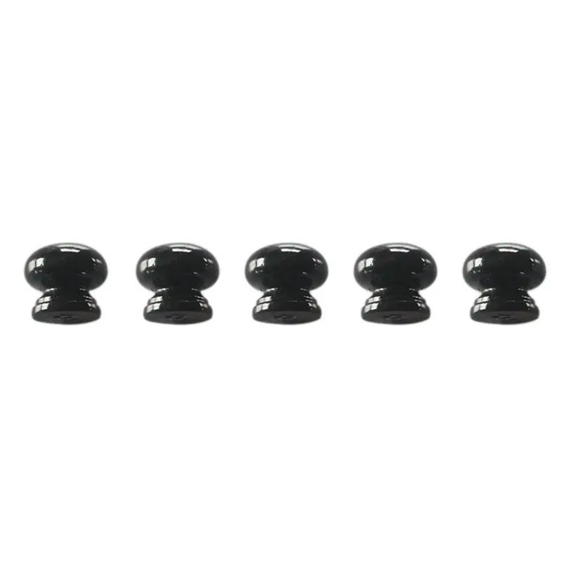Best Kitchen Cabinet Wood Wooden Pull Button Grab Handle Black 20 * 24 * 20mm 25pcs