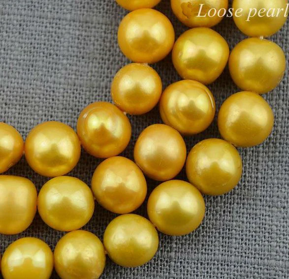 

Unique Pearls jewellery Store Round Potato 6.5-7.5mm Freshwater Pearl Loose Beads One Full Strand YLC1-28