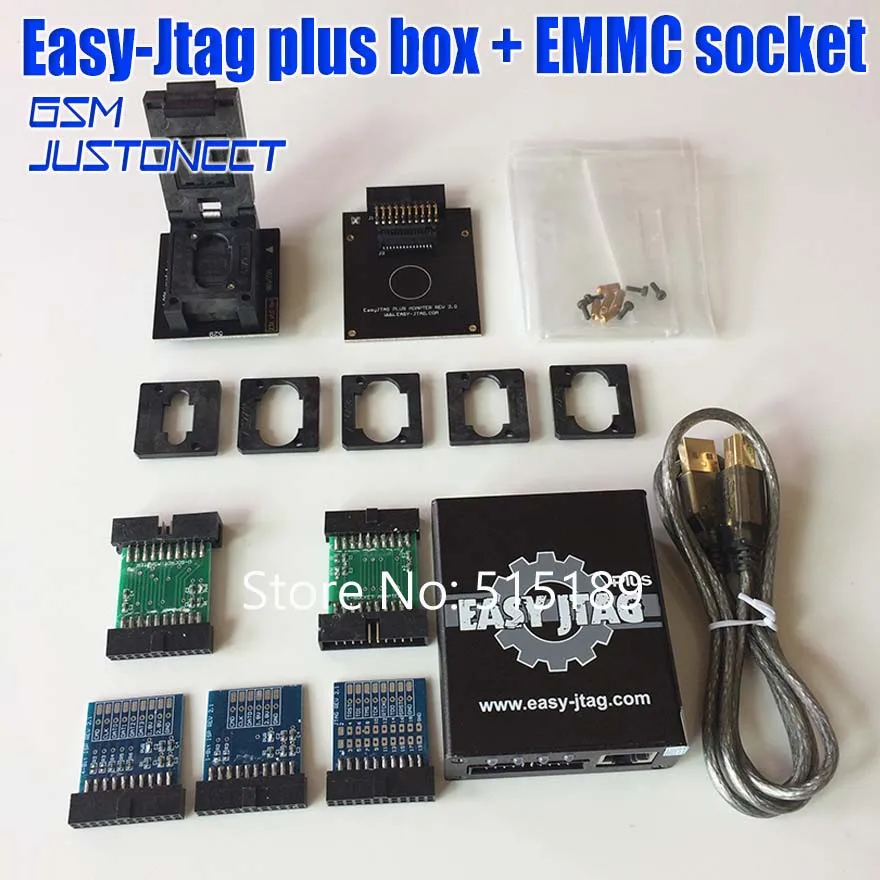 Новая версия Полный комплект легкий Jtag plus коробка Easy-Jtag plus коробка + EMMC розетка для htc/huawei/LG/Motorola/samsung/SONY/zte