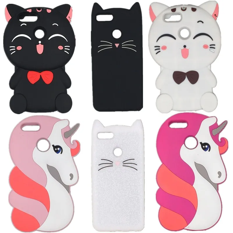 

For Huwei Nova 2 Plus 3D Silicon Unicorn Cat Cartoon Style Soft Phone Back Cover Case for Huawei Nova 2 PLUS / P10 Selfie