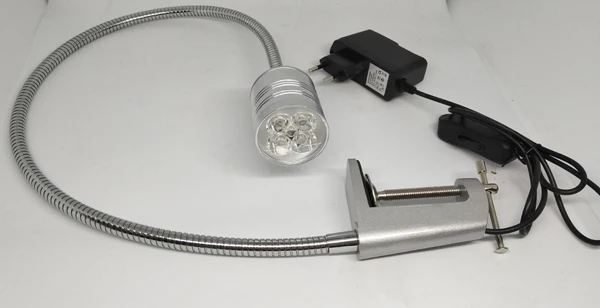 5 Вт яркая светодиодная гибкая труба из ПВХ, работа Светильник Зажим для Стоматологическая хирургия светильник инспекции светильник с вилкой
