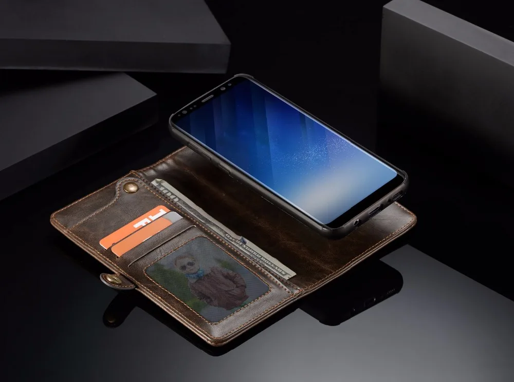Для samsung Note 9 S10 кожаный чехол-бумажник с держатель для карт Съемный чехол на магните чехол для samsung Galaxy Note 9 крышка S9 плюс