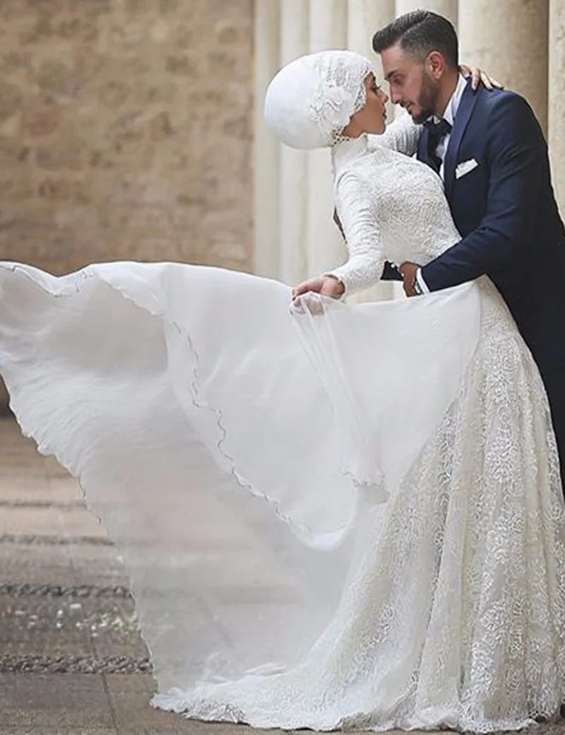 High-Neck-Long-Sleeves-Lace-Modest-Vestito-Da-Sposa-Muslim-Wedding-Dresses-Vestido-De-Noiva-Saudi (1)
