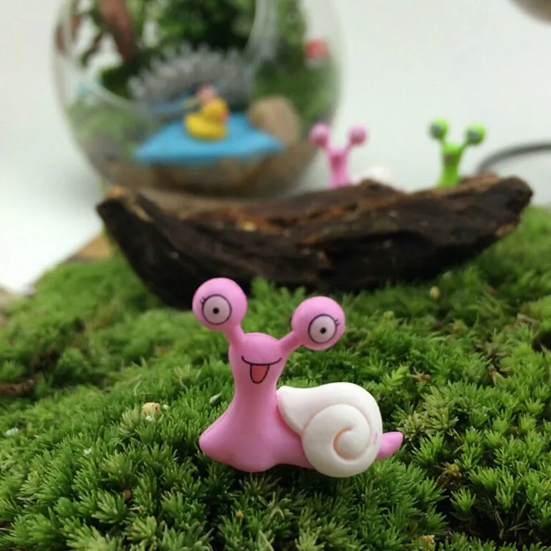 SHNGki миниатюры волшебный сад, кукольный дом игрушки Мини улитки микро горшках бонсай для пейзажа аксессуары украшения фигурка Декор