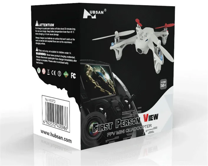 (В наличии) оригинальный Hubsan X4 H107D FPV 4CH 6 осевой Квадрокоптер RTF 5 8 Ghz 6CH передатчик|x4