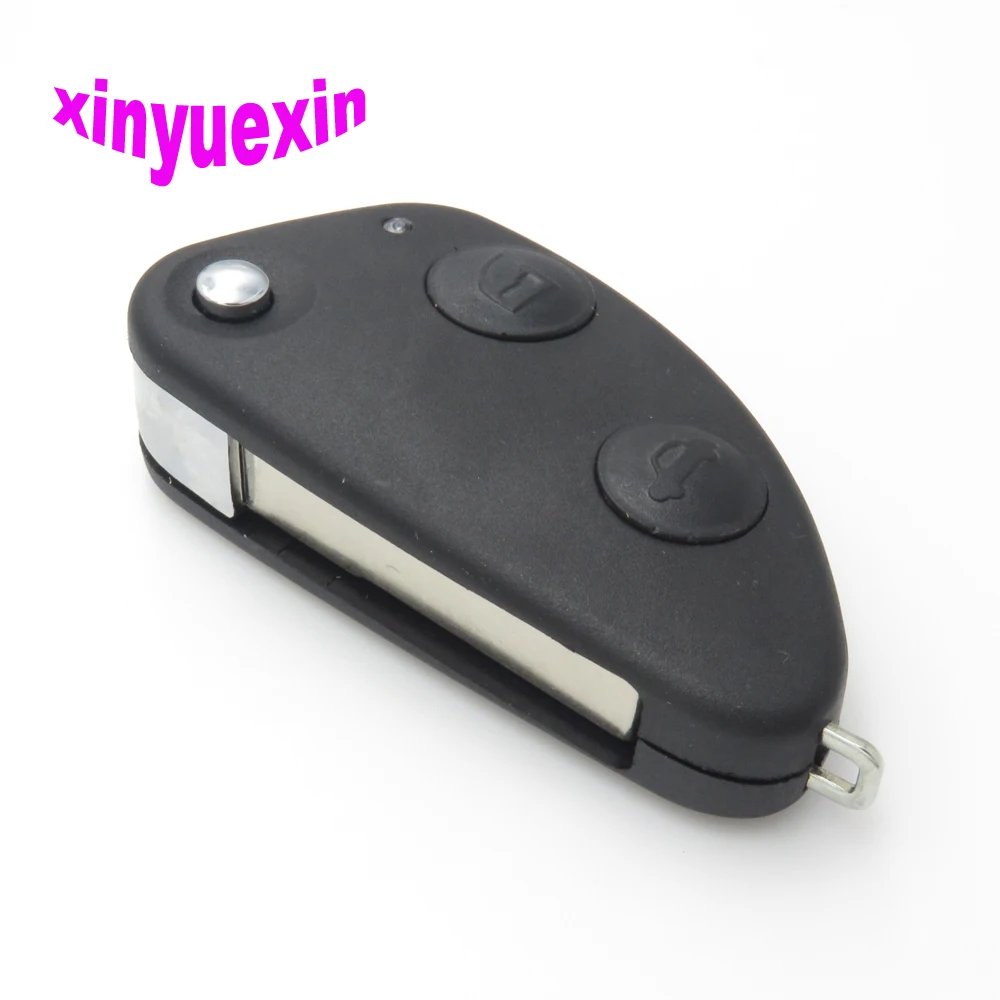 

Xinyuexin For Alfa Romeo Flip Remote Car Key Shell FOB Case For Alfa Romeo 147 156 166 GT Key Replacement Case Shell