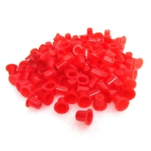 100 маленькие#9 чернила для татуажа колпачки для тату-пистолета красные чернила чашки татуировки