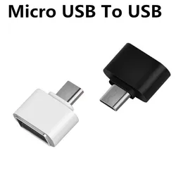 20000pcs/2018 Universal  Micro USB To USB OTG Mini Adapter 2.0 Converter for Cell phones accessories Android Dropshipping