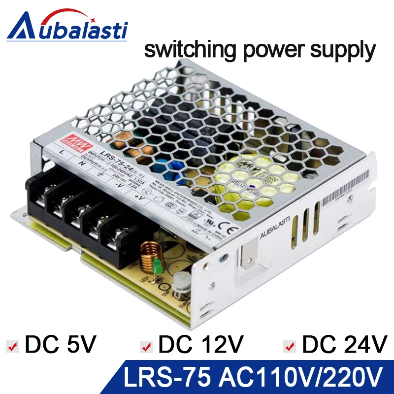 meanwell power supply LRS-75 switching 5v 12v 24v 14a 6a 3.2a Power Supply use for cnc router engraving machine | Обустройство дома