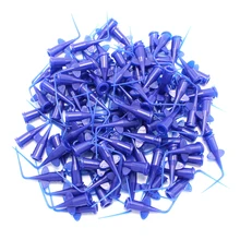 100 шт. стоматологический одноразовый шприц наконечник для полива и орошения краску советы Стоматологическое отбеливание зубов гибкий композитный полимерный краску наконечник Endo