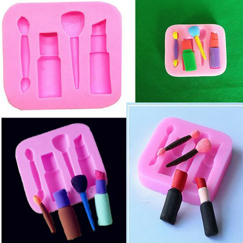 

Cake Decorating Mold 3D Silicone Molds Baking dish Tools For cosmetic Cakes Chocolate Brownie Mousse Make Dessert Pan