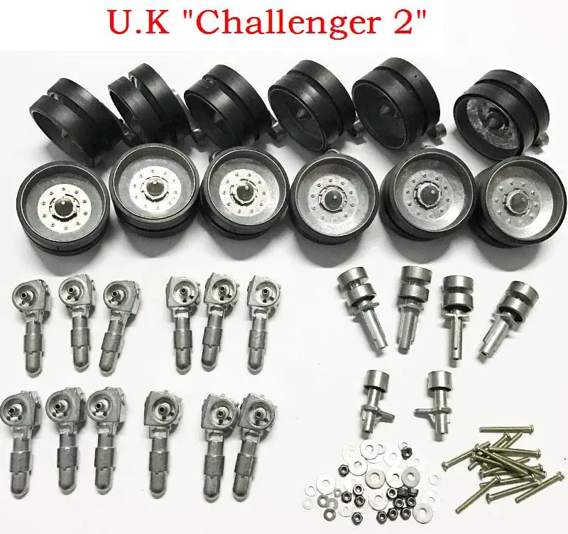 Обновленные детали для бака RC Challenger 2 1:16 1/16 U.K стальной ящик с зубчатой передачей