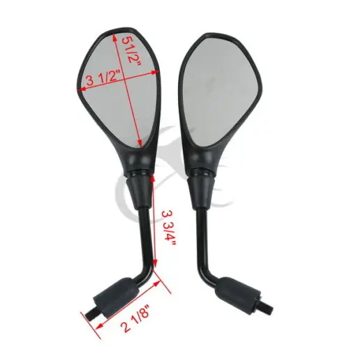 

10mm Black View Mirror For SUZUKI GSR400 GSR600 750 BANDIT1250 SFV650 SV650N
