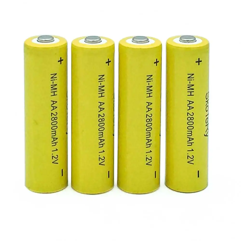 6 шт./лот AA Ni MH 1 2 V перезаряжаемый 2800mAh нейтральный Аккумулятор Перезаряжаемый