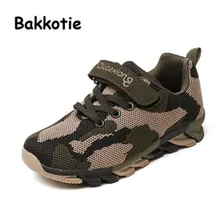 Bakkotie 2018 Демисезонный для маленьких мальчиков модная детская обувь для отдыха сетки петли Малыш Девушка Run Повседневное дышащие тапки