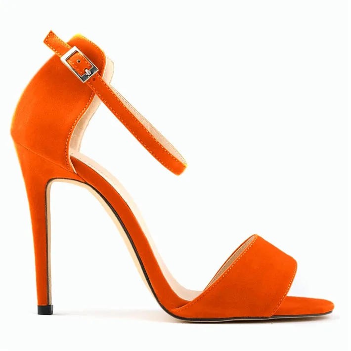 Новое поступление женской модной обуви стиля американских и европейских звезд, сексуальные женские туфли с открытым носом - Цвет: Оранжевый