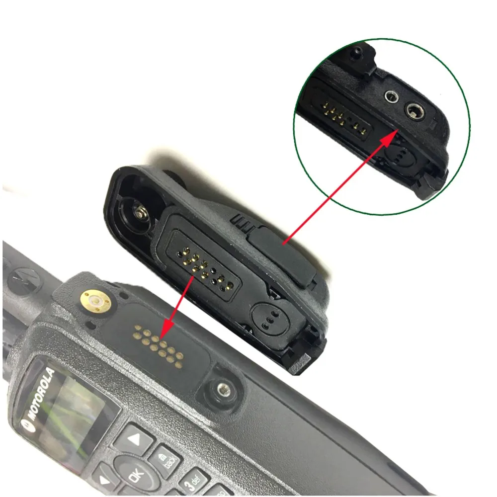 Two way Radio Converter Walkie Talkie Audio Adapter M7 convert to M plug for MOTOTRBO APX2000 XPR6300 DP3400 MTP6550 XIR P8268 (1)