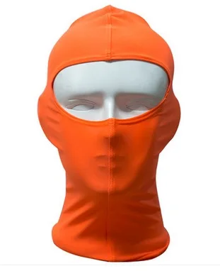 Дышащая быстросохнущая Спорт на открытом воздухе для езды, катания на лыжах маска тактический головные уборы для плавания Велоспорт УФ-защита анфас маска - Цвет: Оранжевый