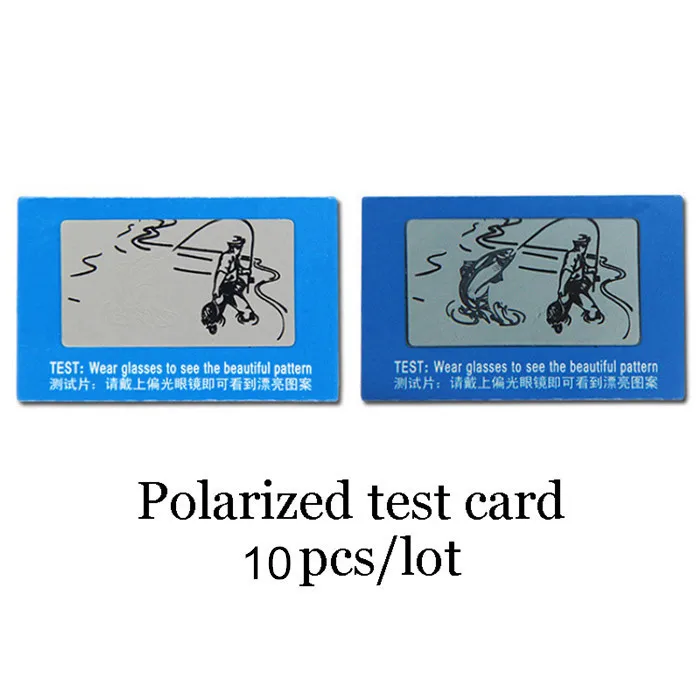 Wholesale 10pcs lot TAC Polarized Lens Test Card for Testing Polarizing