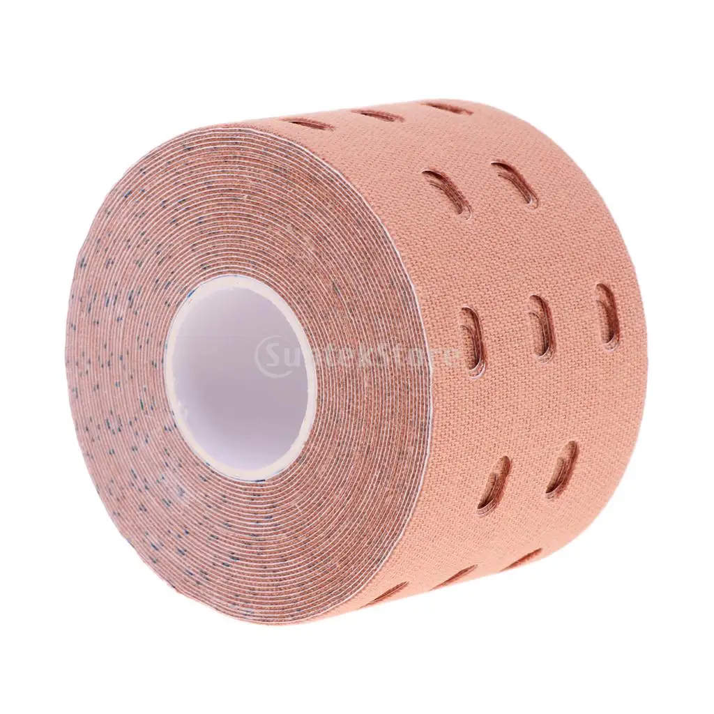One Roll 5cm x 5m   Tape Cotton Elastic Adhesive Muscle Tape Sports Tape Shoulder Knee Back Bandage Injury Support