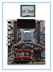 Новая материнская плата X79 с E5 2660 процессор сильный радиатор Поддержка Ecc Оперативная память 4 * Оперативная память Слоты 32 г LGA 2011 USB3. 0 DDR3. ATX