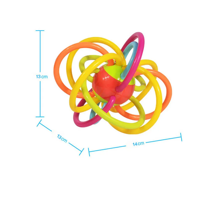 Погремушку ручной ловить мяч Детские Прорезыватель молярная Придерживайтесь младенческой образование в раннем детстве игрушки молярных