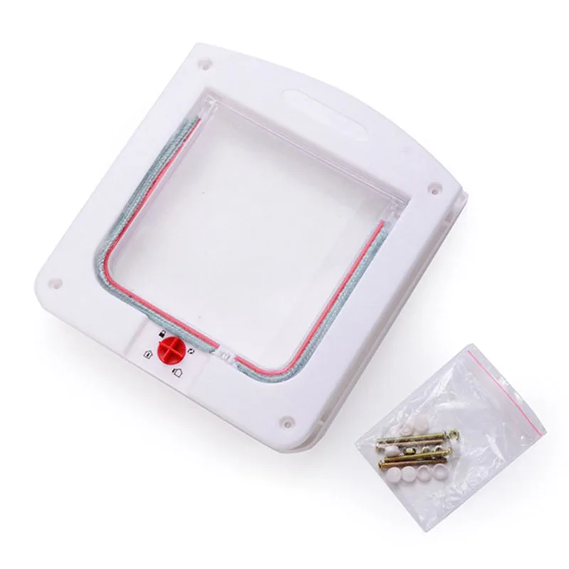 

Cat Door Lockable Kitten Flap Tunnel With 4 Way Lock Wall Entry Pet Doors for Cats TN99