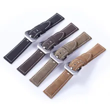 Fait à la main En Cuir Véritable Montre de Courroie De Bande pour Regarder Connecter Largeur at18mm 20mm 22mm 24mm De Mode En Cuir bracelet