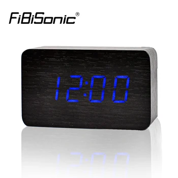 

FiBiSonic 2020 New Designer Thermometer LED Digital clock, Sounds Control Alarm Clocks,Desktop Table Clock for Drop Shipping