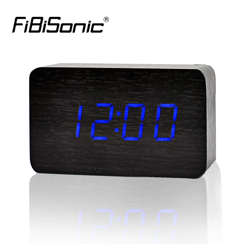 FiBiSonic 2020 новый дизайнерский термометр светодиодный цифровые часы будильник с