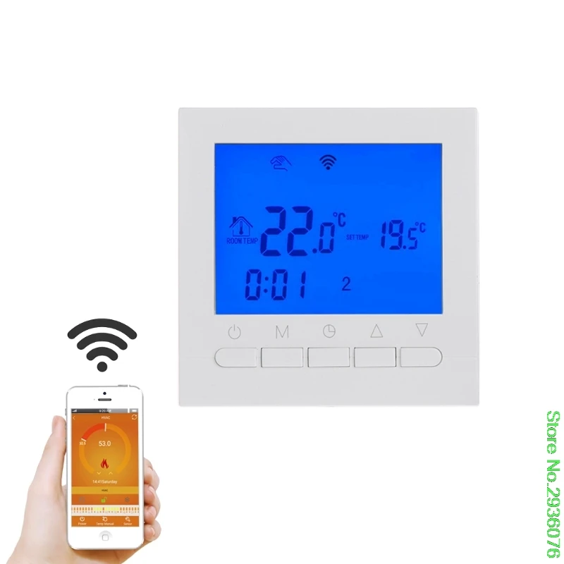 

New Arrive WIFI LCD Electric Heating Thermostat Room Temperature Controller Programmable Drop Shipping Support