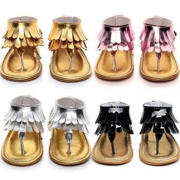 

Infant Baby Girls Newborn Summer Anti-slip Flat Sandals Ruffles PU Leather Infantil Soft Sole Prewalker Shoes Mocassins 0-12M