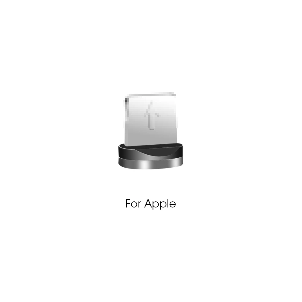 1 м Магнитный зарядный кабель Micro USB кабель для IPhone XR XS Max X Magnet charger usb type C кабель светодиодный провод для зарядки красный/черный - Цвет: For Apple
