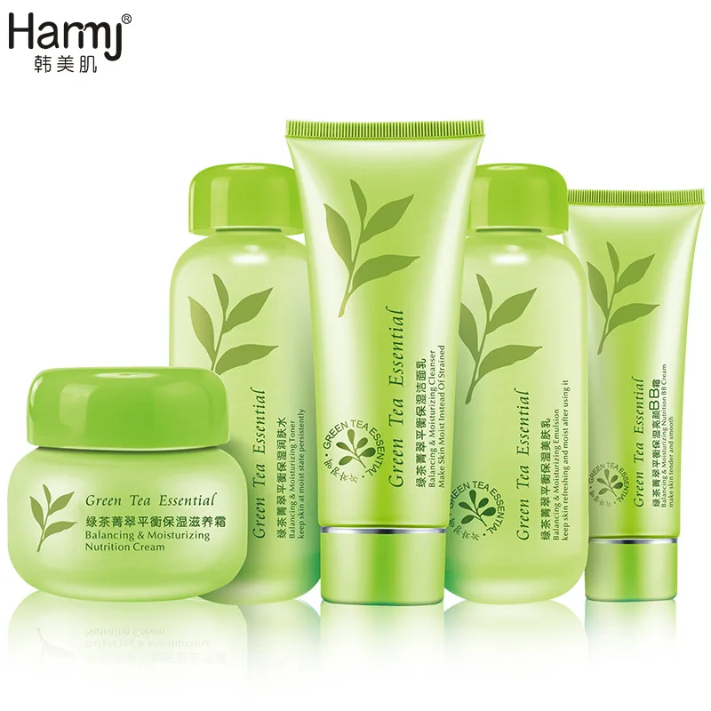Buy Green Tea 5pcs Skin Care Sets Korean Cosmetic Whitening Hydrating