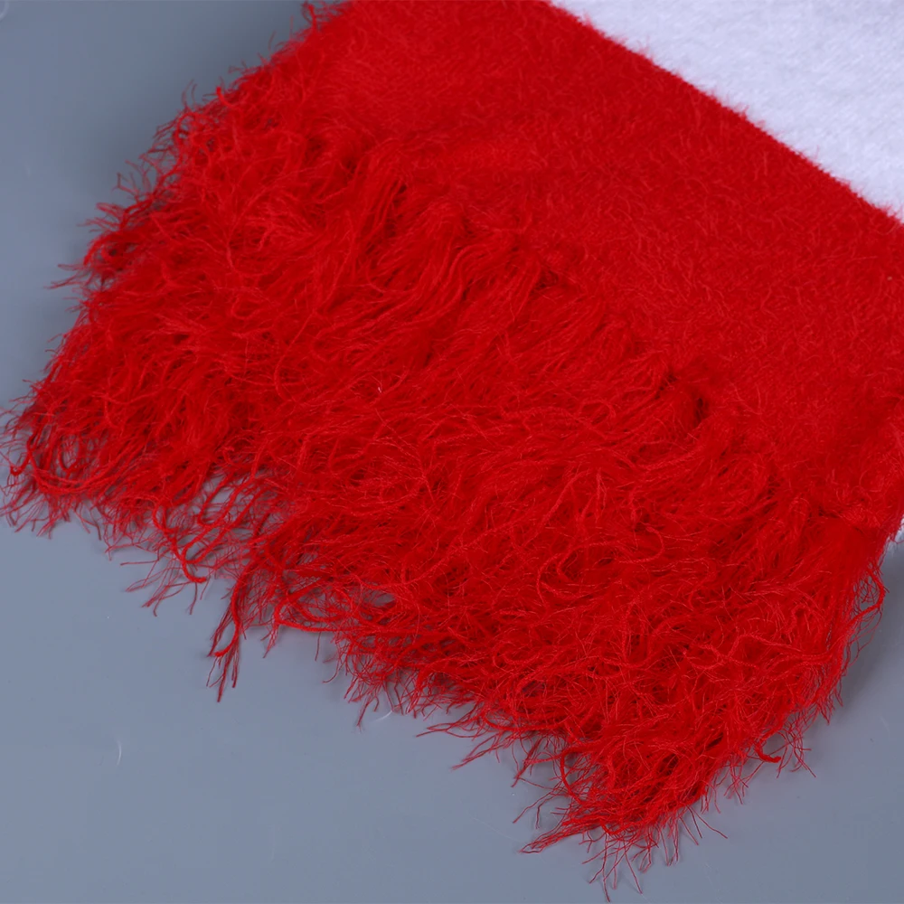 2018 Cartoon The Grinch Scarf Red And White Scarf Cosplay The Grinch Costume Chrismas Gift Halloween Party Prop (2)