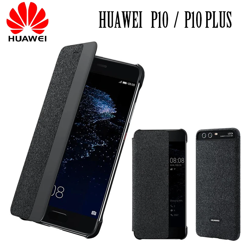 

HUAWEI P10 Case Smart Touch View Window Flip Cover Magnet Display Funda 100% Original Official Huawei P10 Plus Phone Case Cover