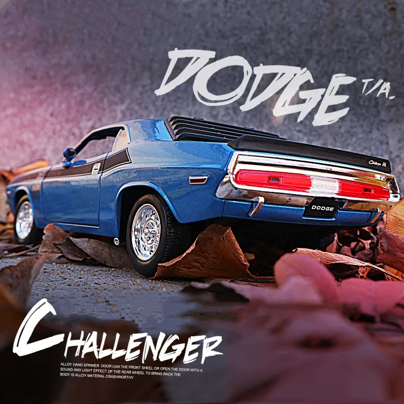 Высокое качество 1:24 Dodge Challenger сплав модель автомобиля, расширенная коллекция и подарок мускул Модель автомобиля украшения