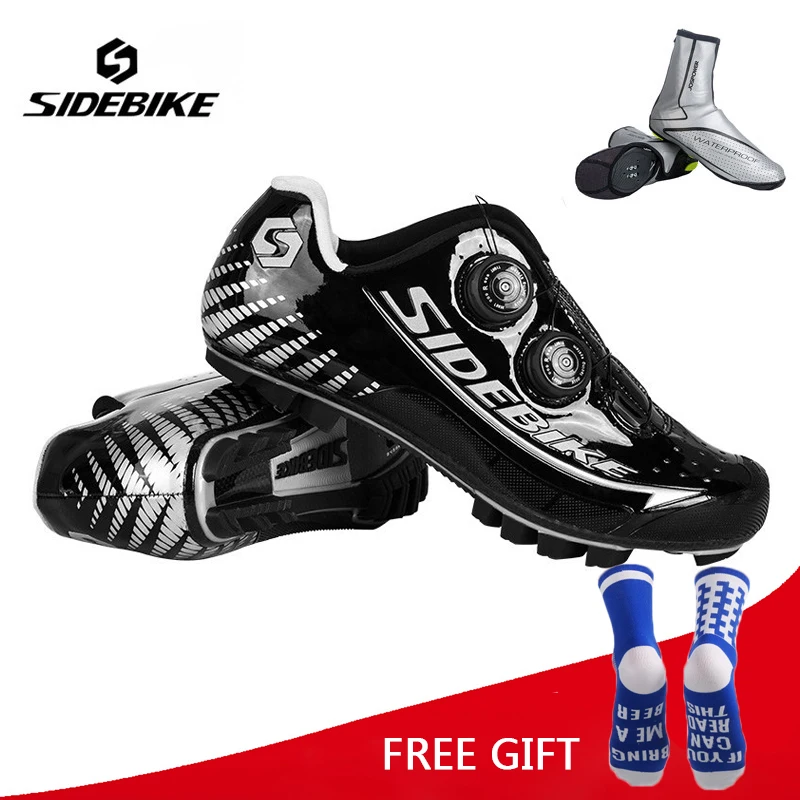 

Sidebike Lightweight Professional Racing Athletic Cycling Carbon Fiber Shoes MTB Bicycle Bike Autolock Shoes sapatilha ciclismo
