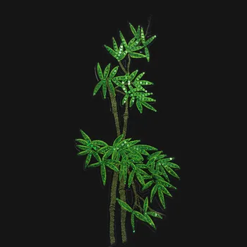 

Green Bamboo Lace Embroidery Patches Sew On Cloth Patches Motifs Applique Sewing Accessories for Craft Clothing