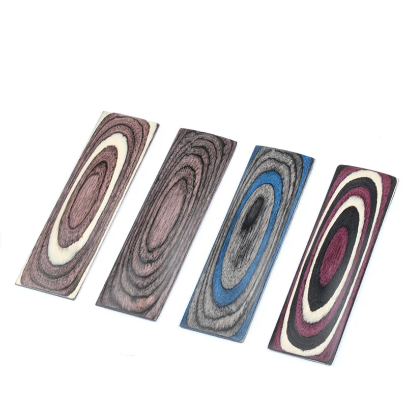 4 colors DIY Knife Handles Making material wood blanks Color wood Handle Parts Grips 150x40x10mm 180 80mm 1pc vulcanized fibe paper handle spacer material making g10 material diy knife shank accessories material 1mm thickness