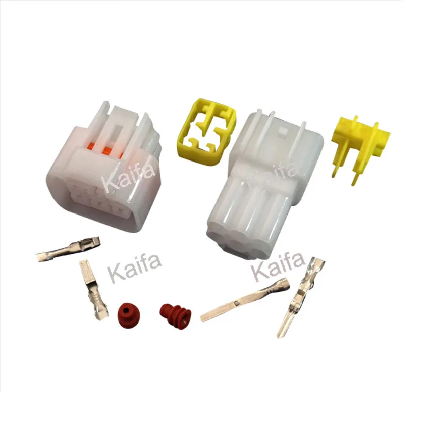 

Yazaki 10 sets Kit 6 Pin Way Waterproof Electrical Wire Connector Plug auto connectors