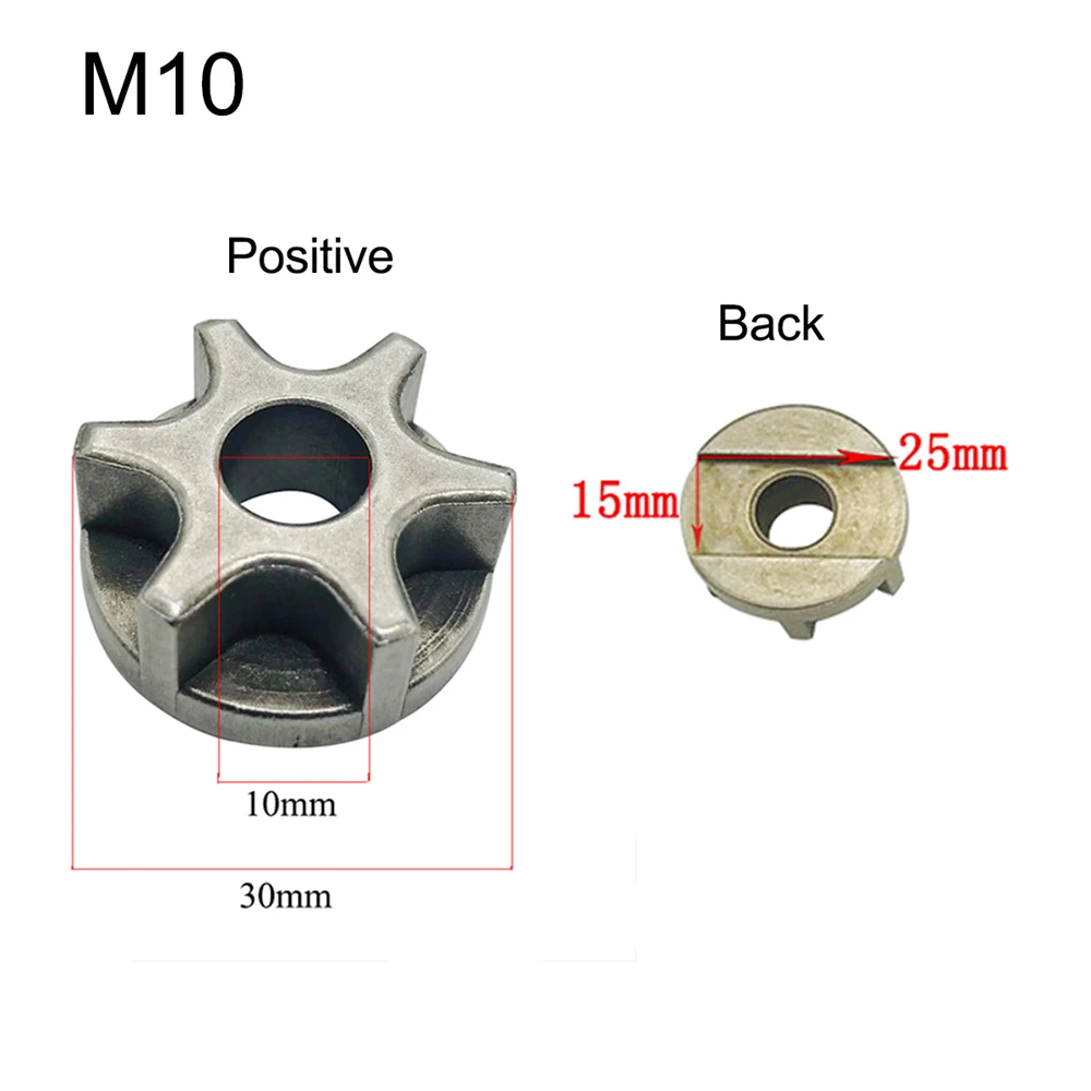 Шестерня бензопилы M10/M14/M16 для 100 115 125 150 180 сменная Шестерня различные угловые шлифовальные станки кронштейн для цепной пилы деревообрабатывающий электроинструмент - Цвет: m10