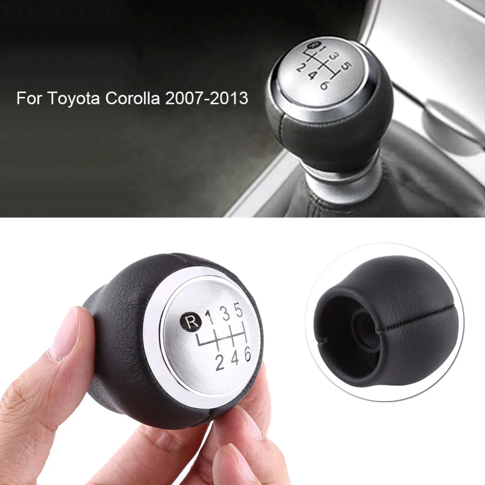 

6 Speed Car Gear Shift Knob Gear Shift Shifter Knob Head For Toyota Corolla 2007-2013