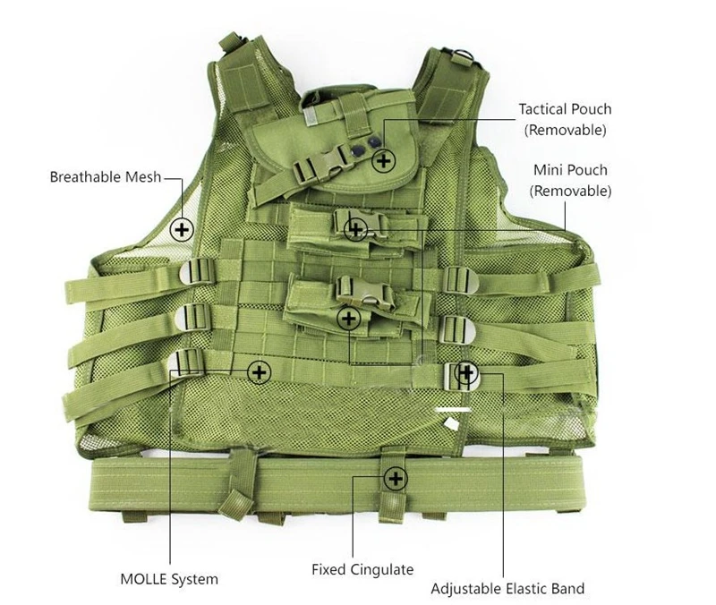 Армейский зеленый боевой тактический жилет военный защитный страйкбол Камуфляжный жилет открытый охотничий тренировочный жилет одежда аксессуары