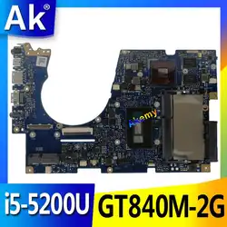 AK UX303LN материнская плата для ноутбука ASUS UX303LN UX303LB UX303L UX303 Тесты оригинальная плата 4G Оперативная память i5-5200U GT840M-2G