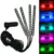 5 Colori Atmosfera Luci 12 V 12 LED Auto per Interni Piede Lampada Atmosfera LED Strisce di Luce Al Neon Lampada Sigaretta più leggero